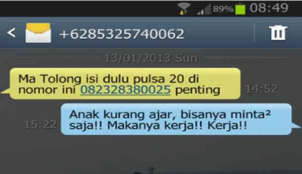 Ciri-ciri SMS Modus Penipuan dan Cara Melaporkan