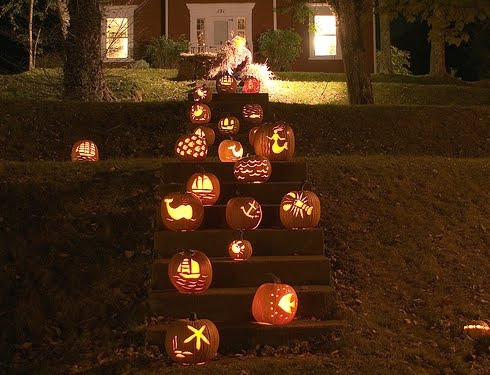 nautical carved pumpkins