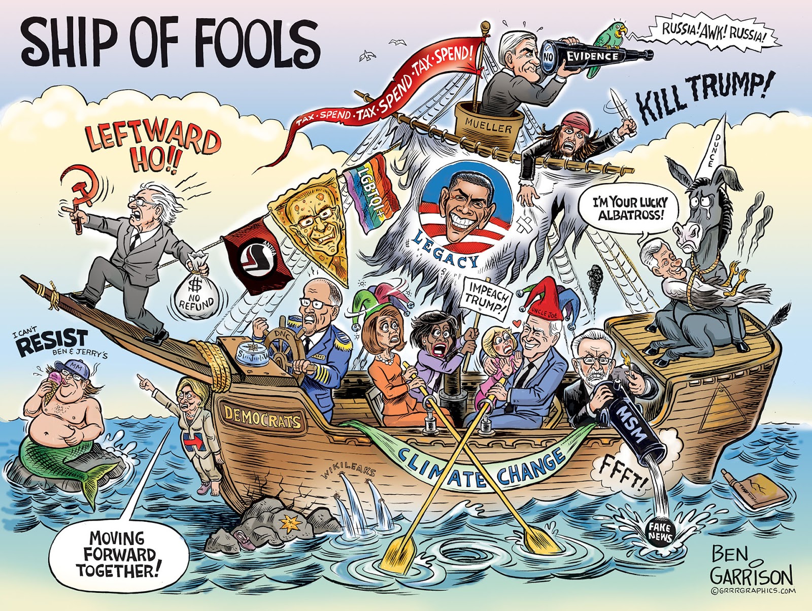 Rogue Cartoonist Ship Of Fools 