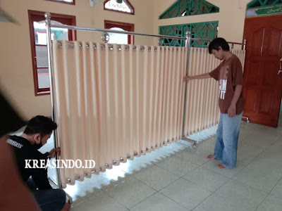 Hijab Masjid Stainless pesanan Bpk Fahmi untuk Musholla Al Muhajirin Ratu Jaya Depok Hijab Masjid Stainless pesanan Bpk Fahmi untuk Musholla Al Muhajirin Ratu Jaya Depok