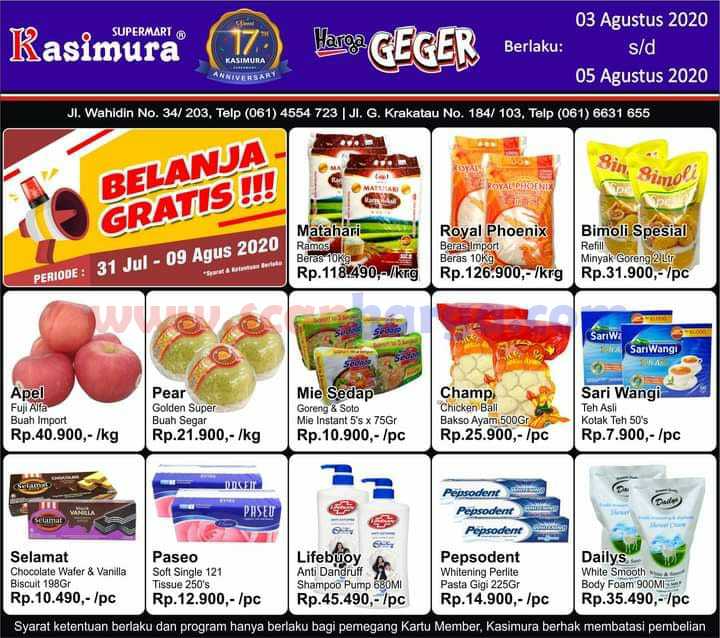  Katalog  Kasimura Supermarket Weekday Promo Harga  Geger 