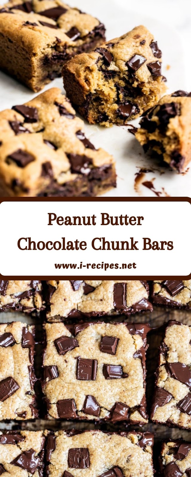 Peanut Butter Chocolate Chunk Bars