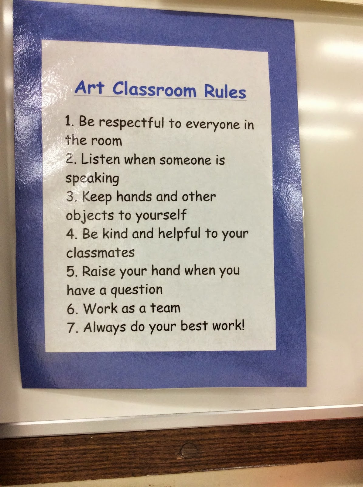 Ms. Curry's Art Room to the art room!