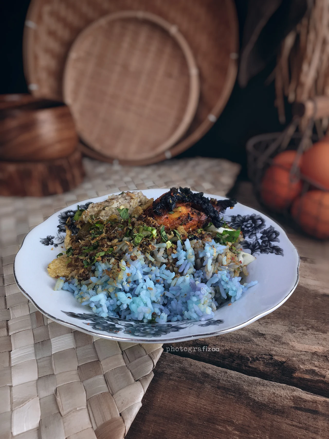 Nasi Kerabu Ayam Bakar