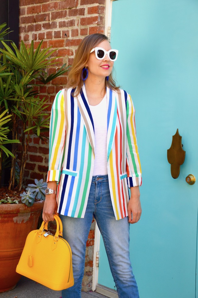 Hello Katie Girl Rainbow Blazer