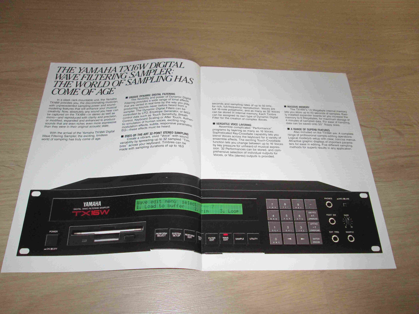 MATRIXSYNTH: Yamaha TX-16W Brochure