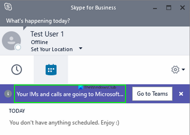 I tuoi messaggi istantanei e le chiamate andranno a Microsoft Teams