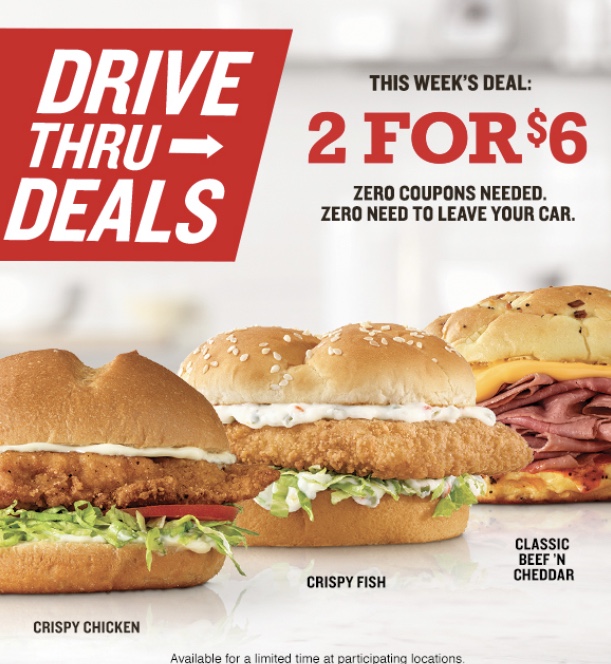 Arby’s drivethrough deals