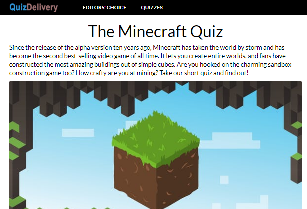 Quiz Delivery - Minecraft Quiz Answers