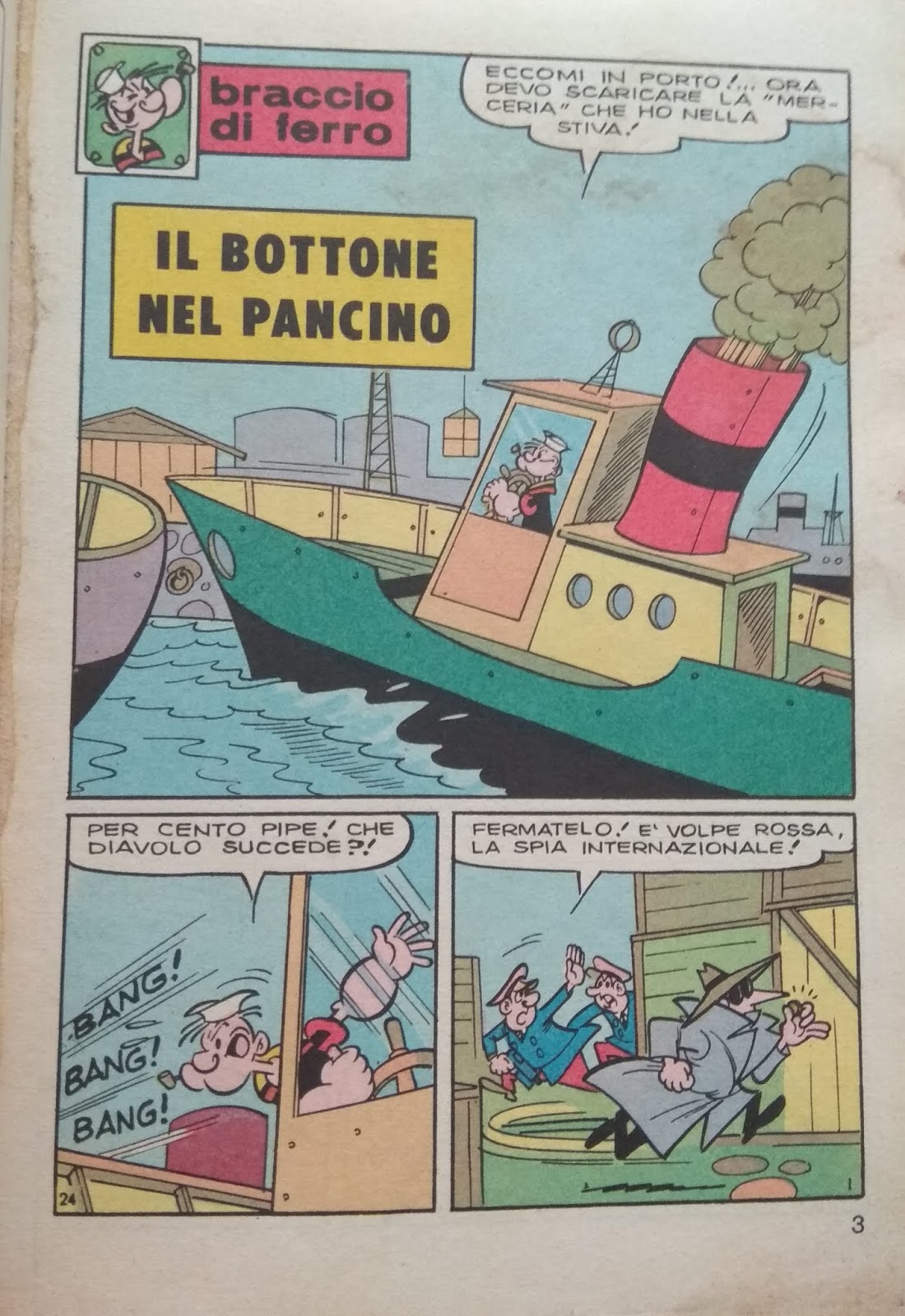 Retronika Recensione Braccio Di Ferro n.24 del 1975