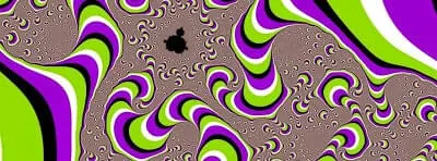 Optical Illusion in which Random Patterns seems to be moving