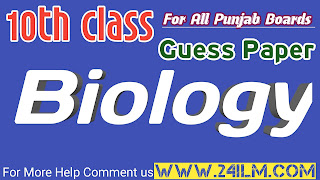 Matric 10th Class Biology Guess Paper 2020-Biology Guess Paper 10th Class 2020