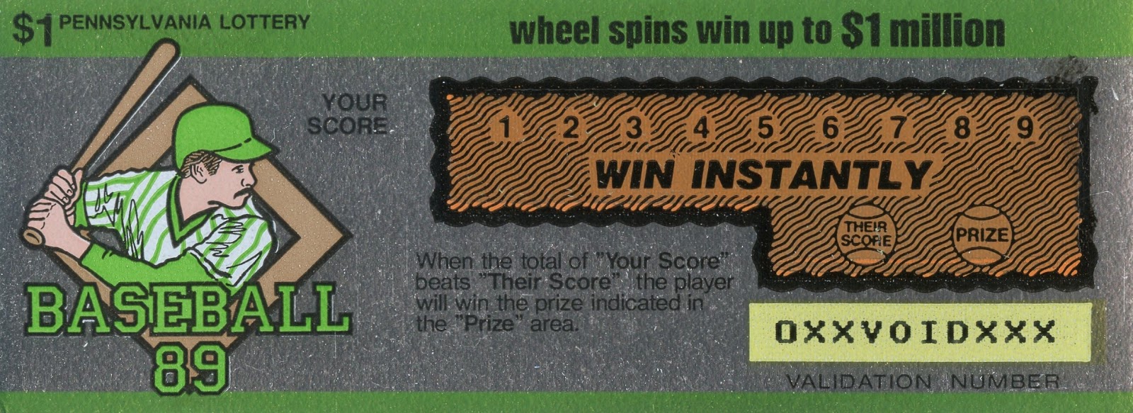 Neon Rocketship Baseball In The Lottery