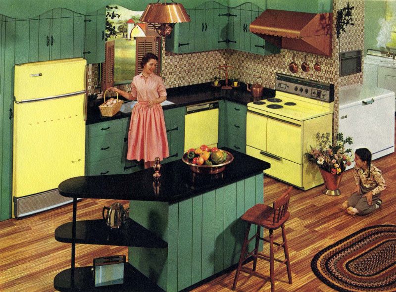 1960s kitchen design and colour