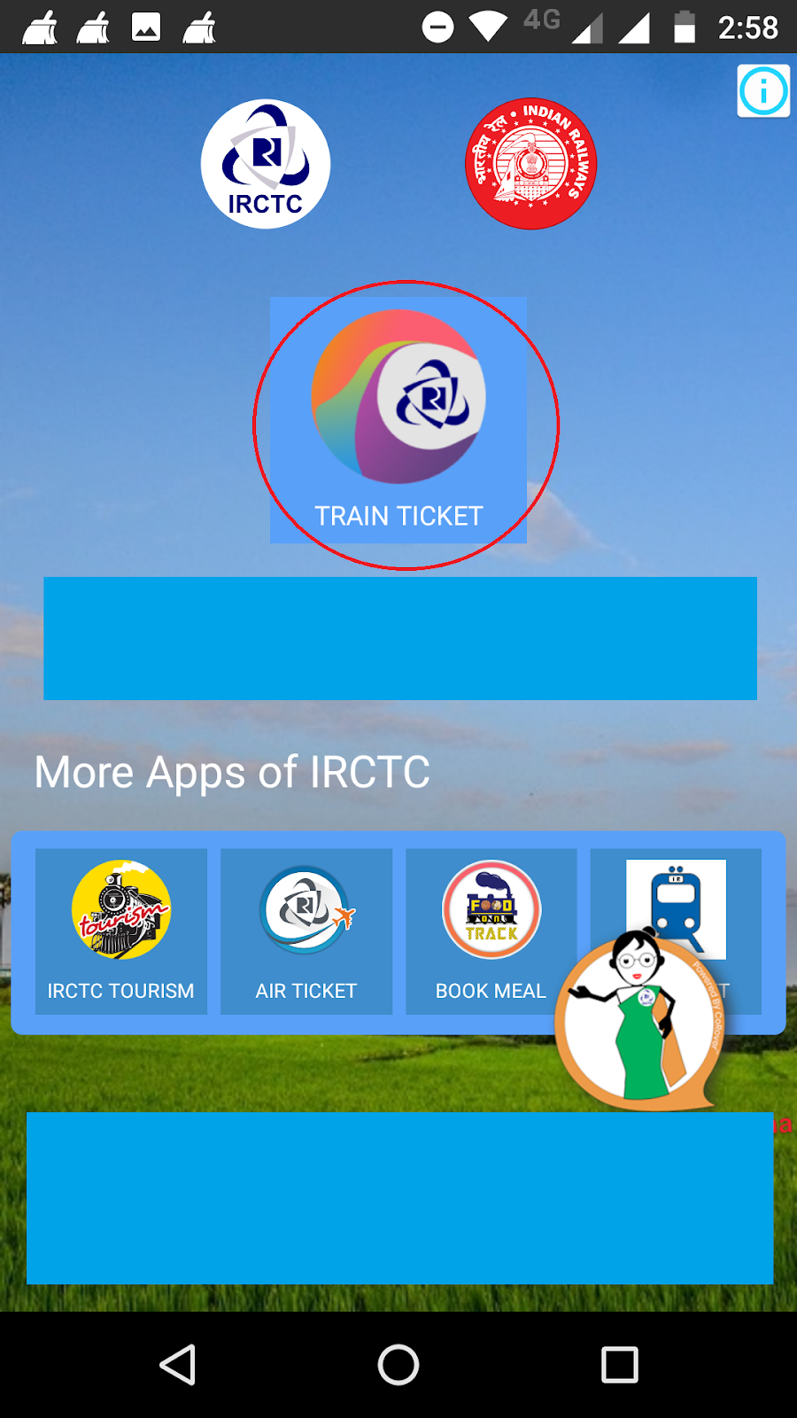 Register on IRCTC Using IRCTC Mobile Phone App