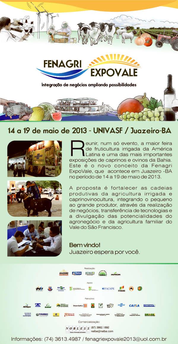 24ª Feira Nacional da Agricultura Irrigada - Fenagri Expovale 2013