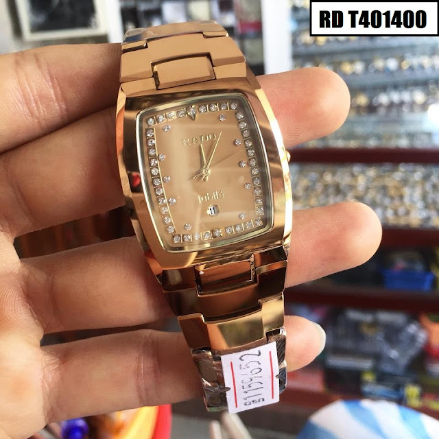 Đồng hồ nam dây đá ceramic vàng Rado RD T401400