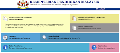 Daftar Prasekolah Dan Tahun 1 Untuk Sesi 2021