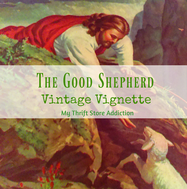 Good Shepherd vintage book vignette