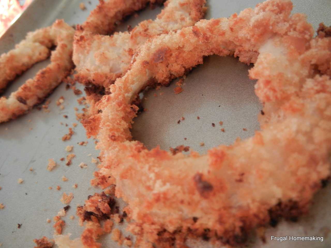 Frugal Homemaking Homemade Baked Onion Rings