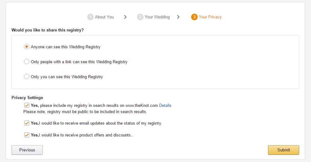 Amazon Wedding Registry Review AM STORE