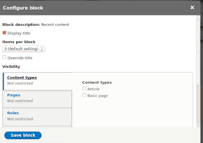 pengaturan block recent content pengaturan block recent content