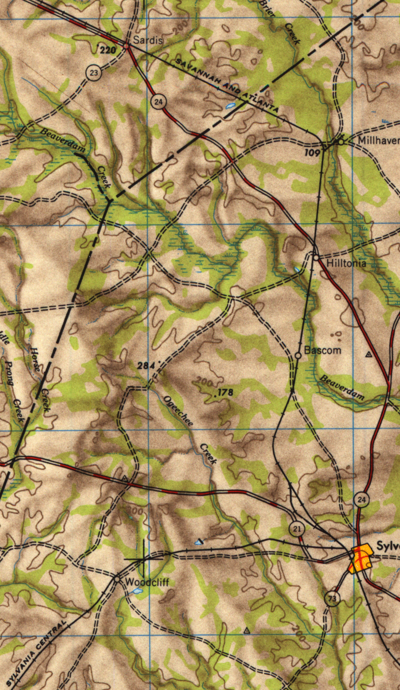 Towns and Nature Sardis, GA Savannah & Atlanta Railroad Coaling Tower