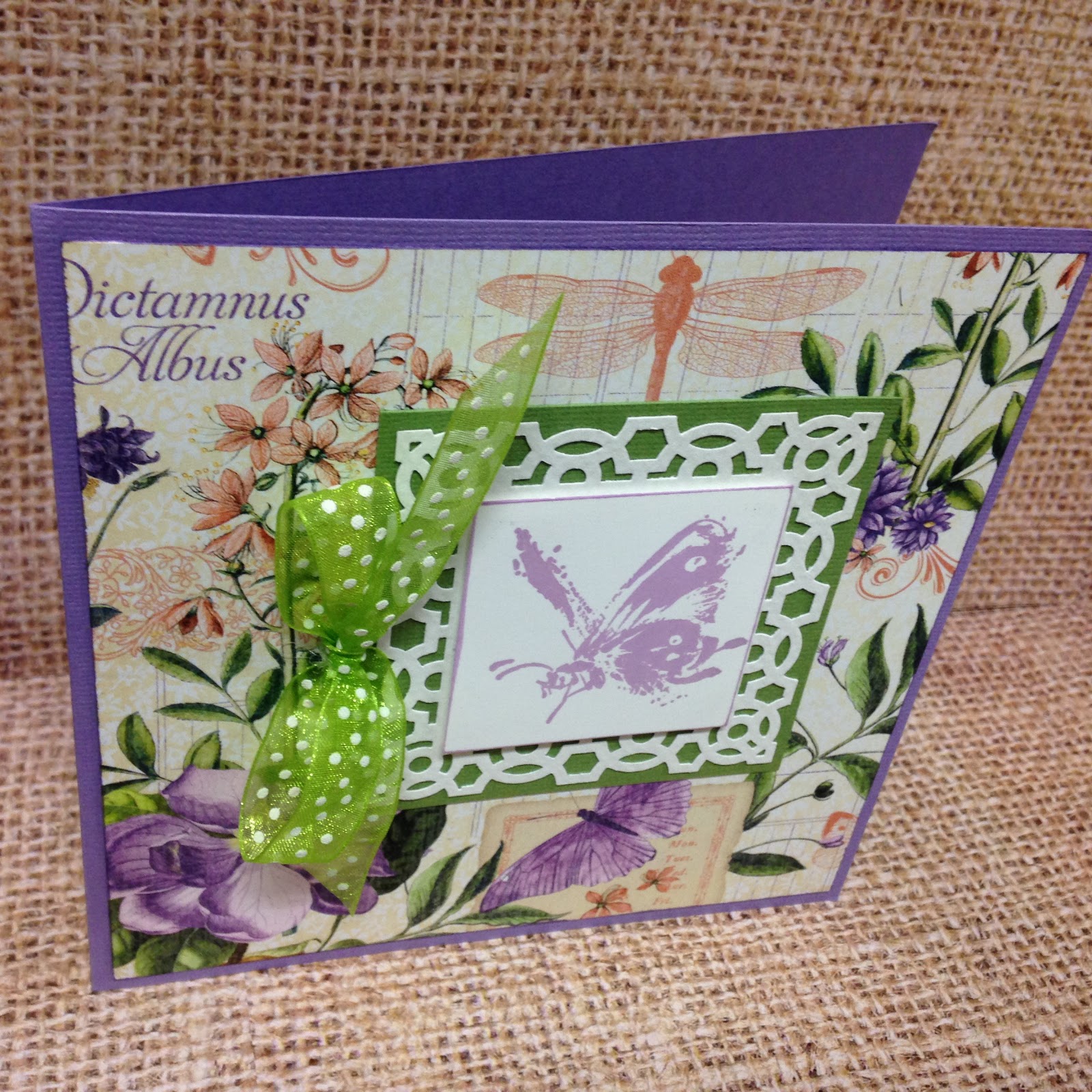 SewPaperPaint Another Penny Black Butterfly Card for Simon Says Stamp