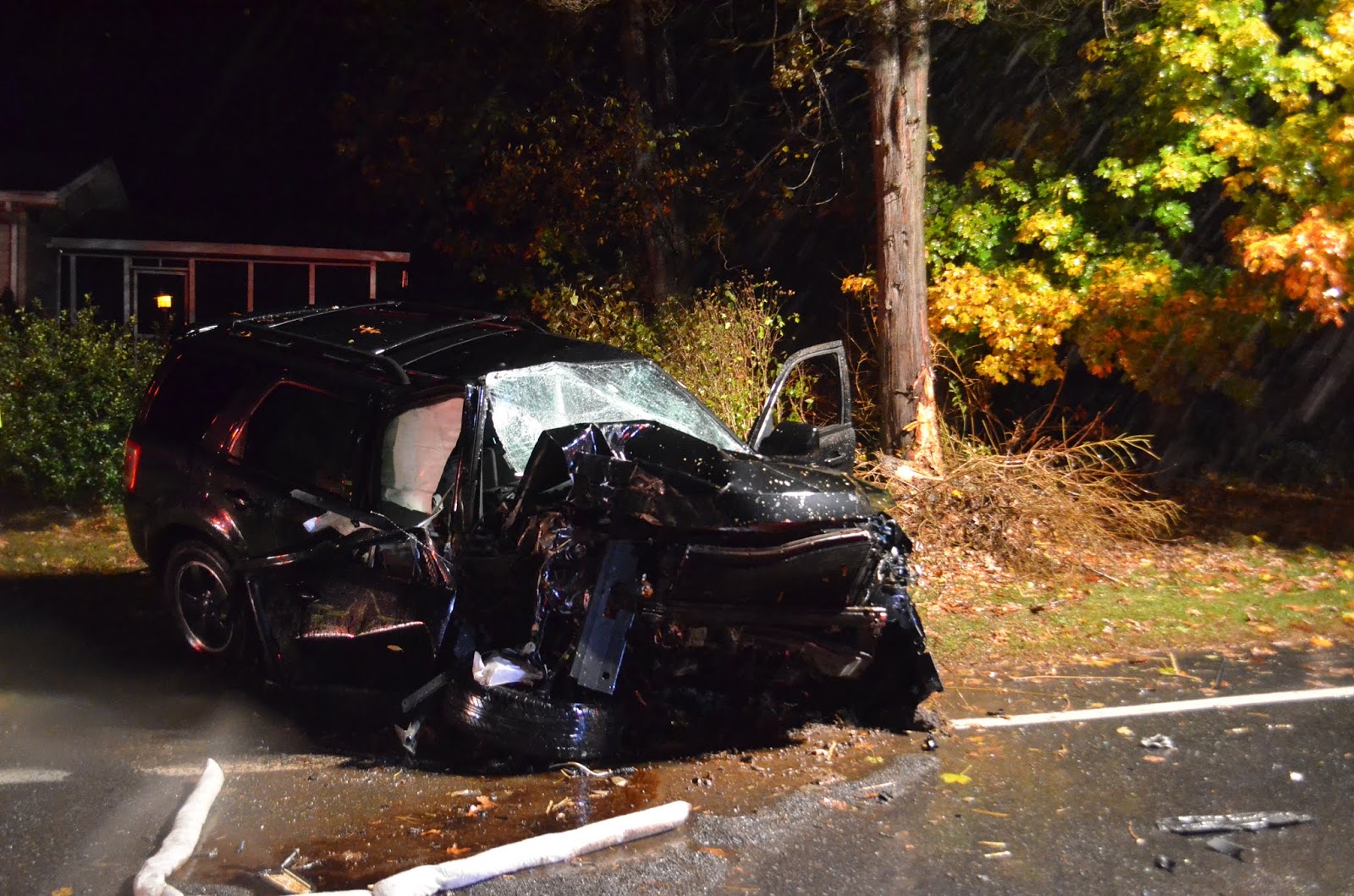 One Injured in Crash in Fountain Springs Early Sunday