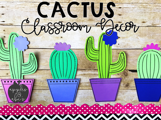 Printable Cactus Classroom Decor