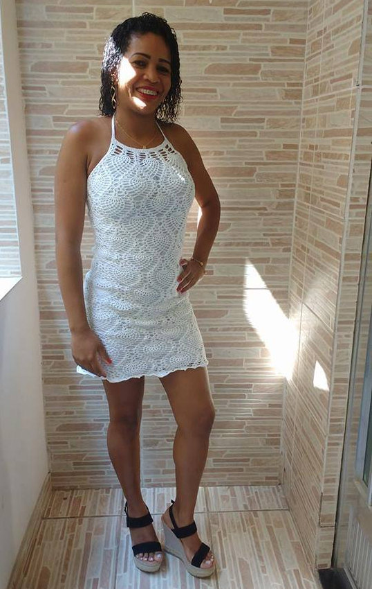 vestido croche ponto abacaxi