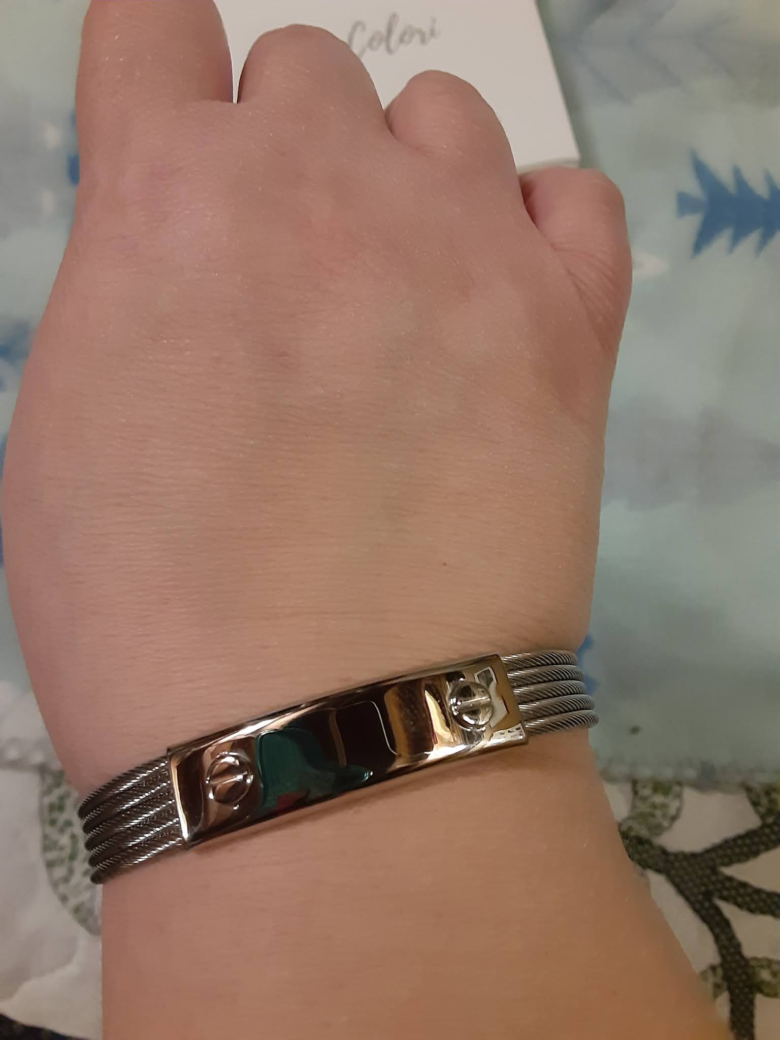 Missy's Product Reviews Tres Colori Stainless Steel Engraved Bracelet