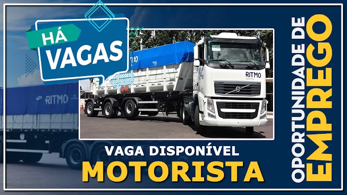 Transportadora Ritmo abre vagas para motorista carreteiro