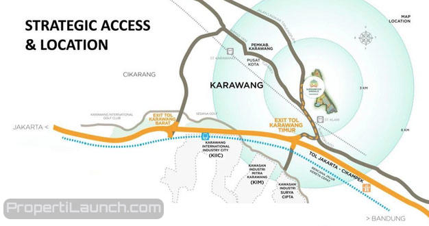 Peta Lokasi Summarecon Emerald Karawang