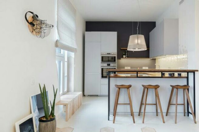 Interior design of a small kitchen