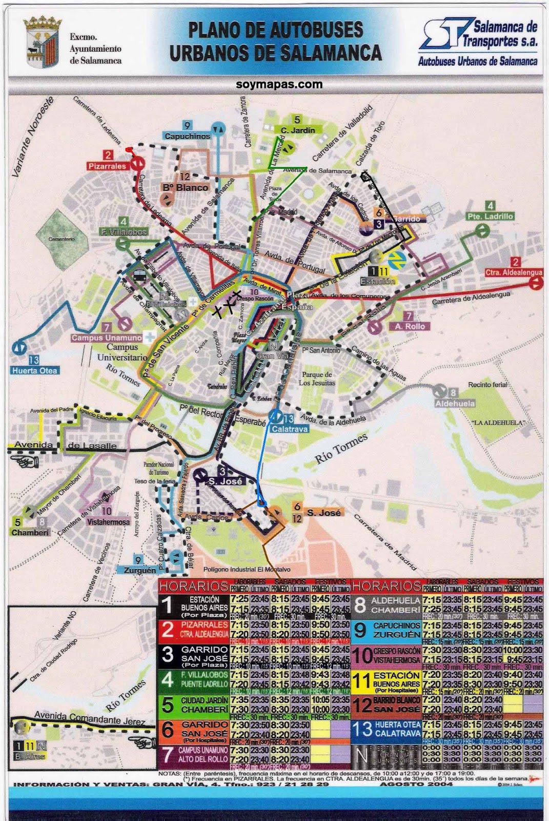 Autobus Salamanca Vivela