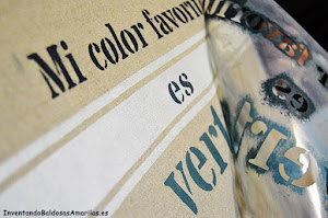 Plantilla stencil o estarcido sobre arpillera
