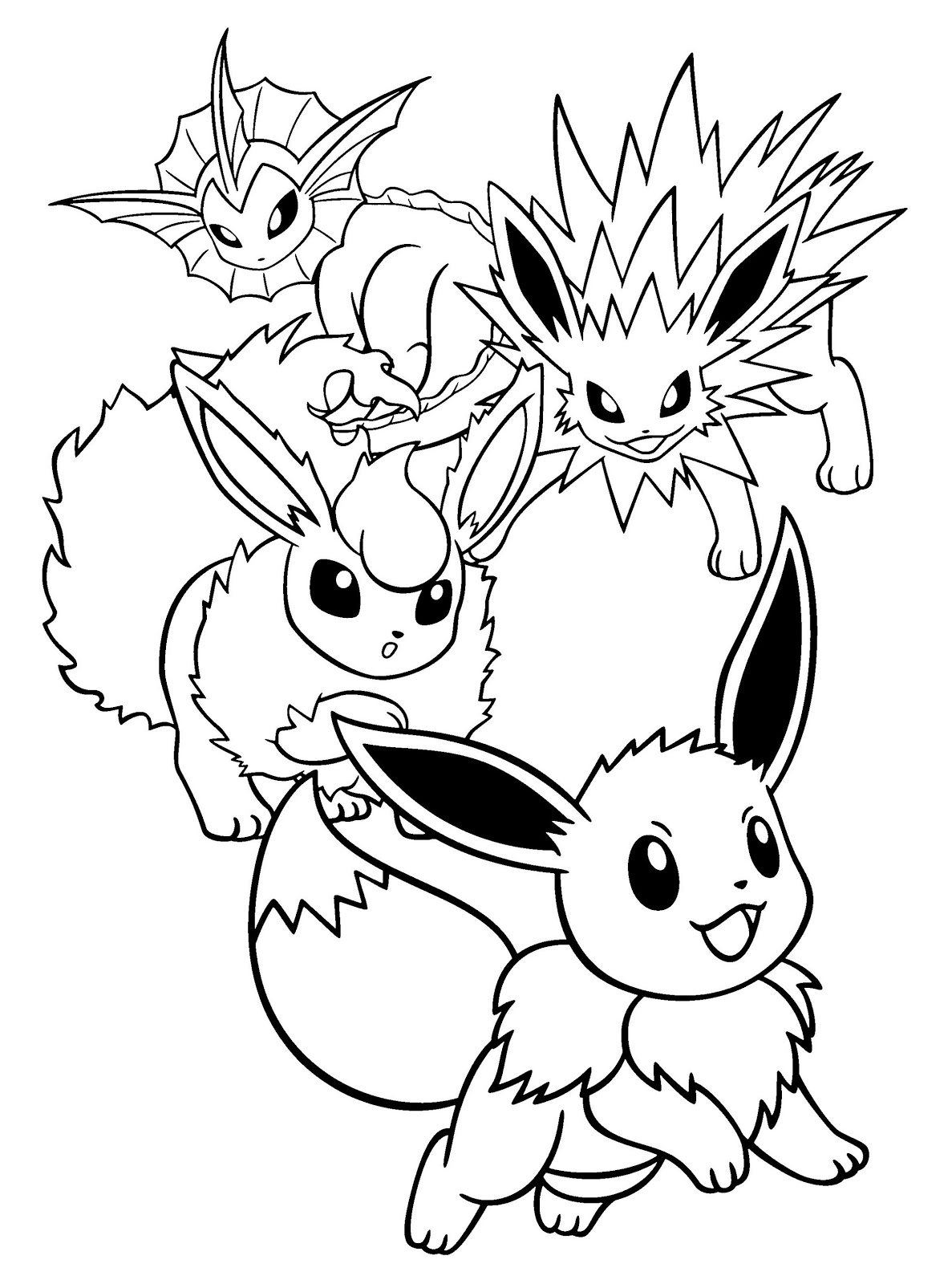 Free Pokemon Coloring Pages Eevee