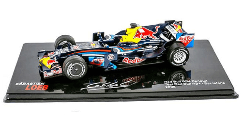 Sébastien Loeb Collection Red Bull RB4 Renault Essais Red Bull RB4 Barcelone 2008 1:43