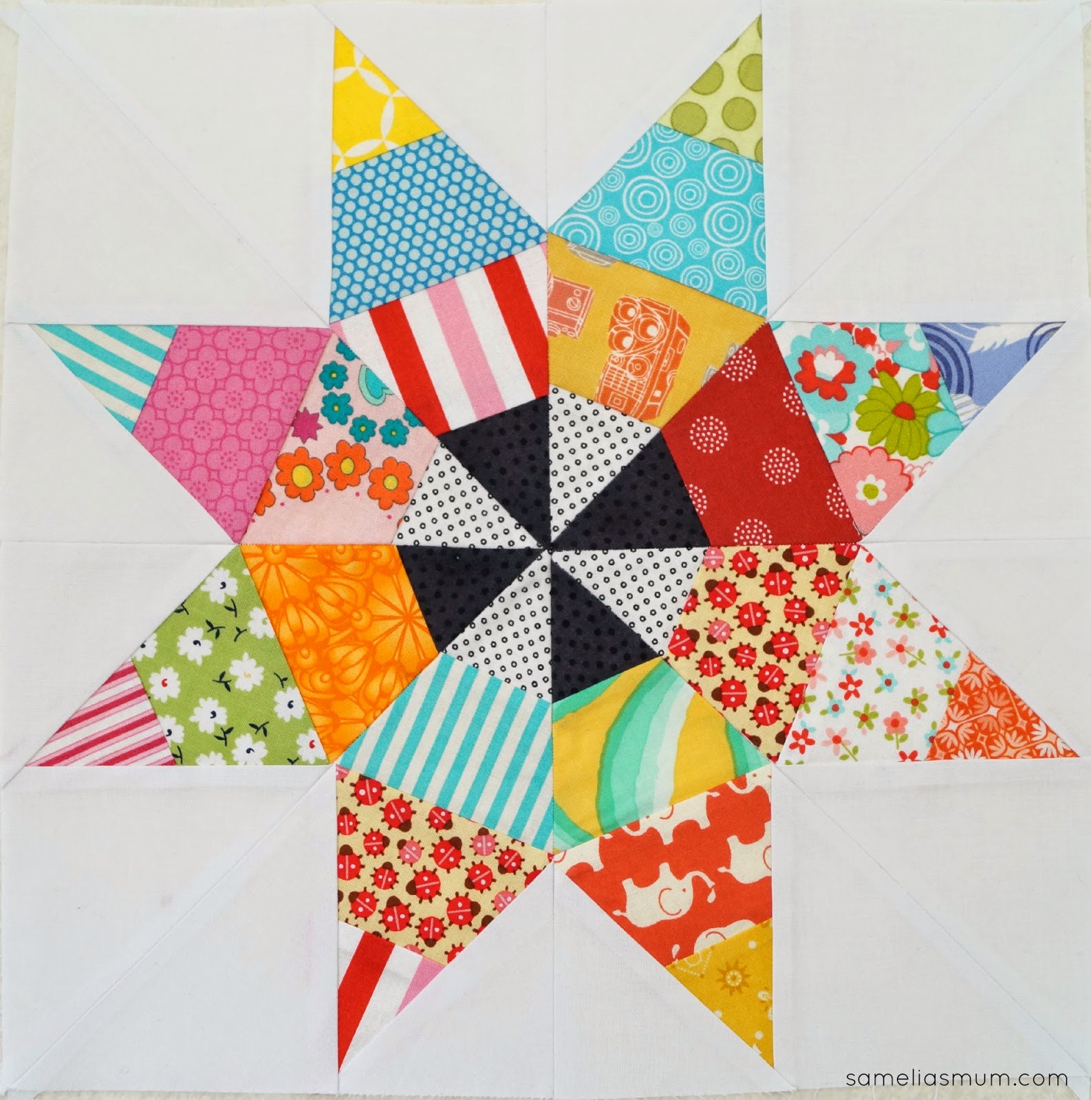 Nellie/'s Star Quilt Pattern Pieced AP