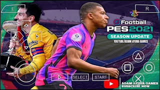 Download eFootball PES 2021-22 LITE PPSSPP Best Graphics HD Skins And Commentary Peter Drury & New Transfer