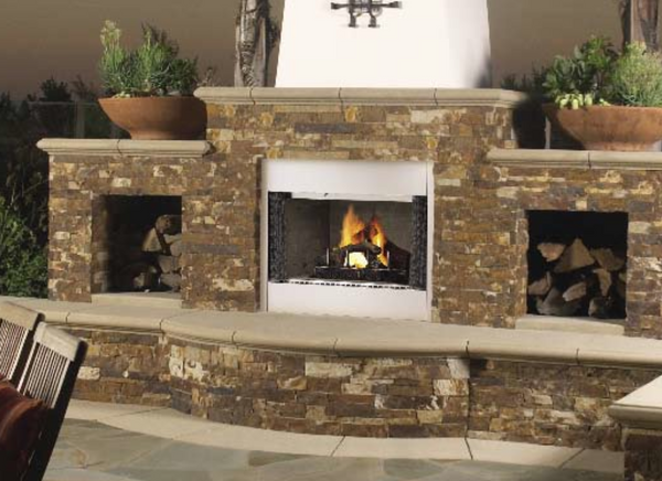 A fireplace for your summer parties