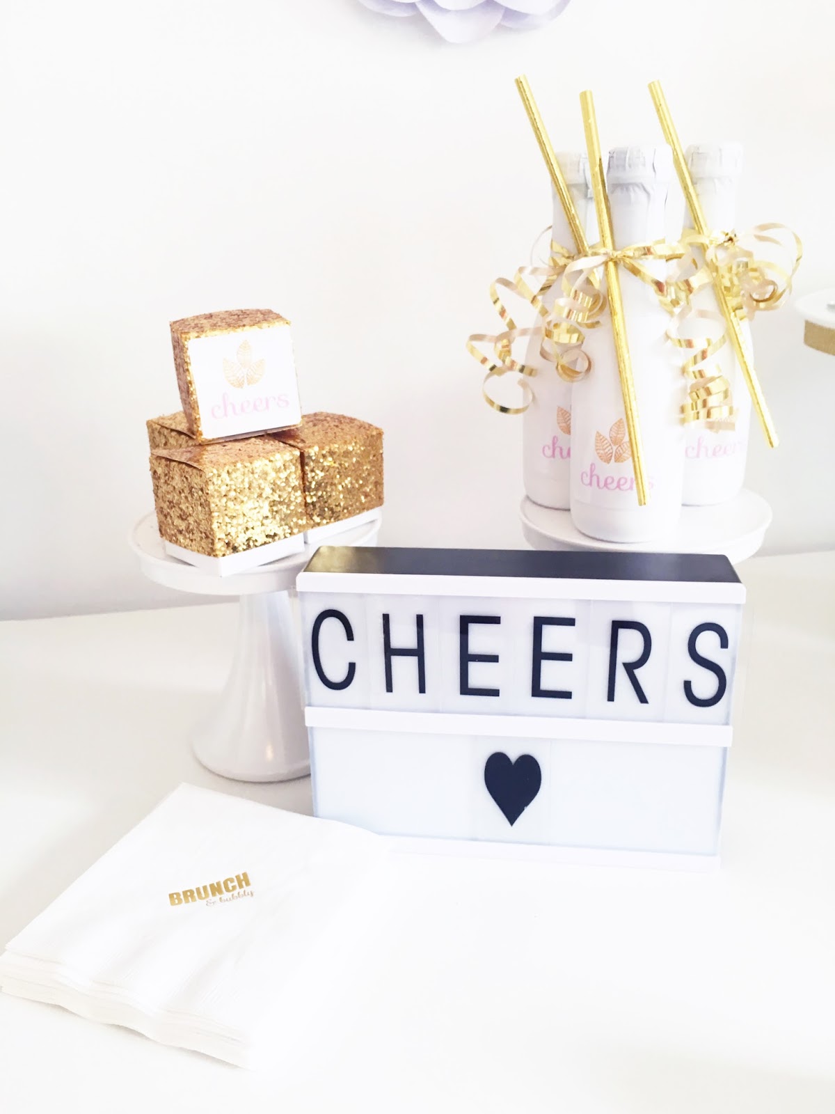 White and Gold Bridal Shower Celebration Stylist Popular Party