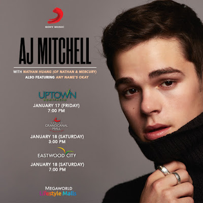 Gather all your friends for AJ Mitchell’s Manila mall shows!