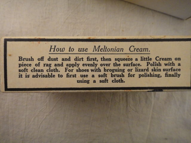Vintage Meltonian Cream Shoe Polish BLACK 8