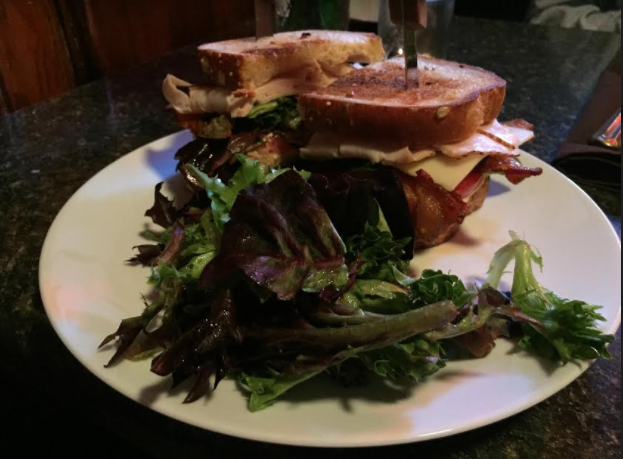 Huge club sandwich at Staghead in Red Wing, MN