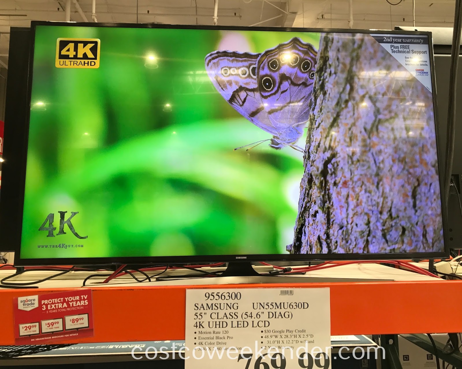 Samsung UN55MU630D 55" 4K UHD LED LCD TV Costco Weekender