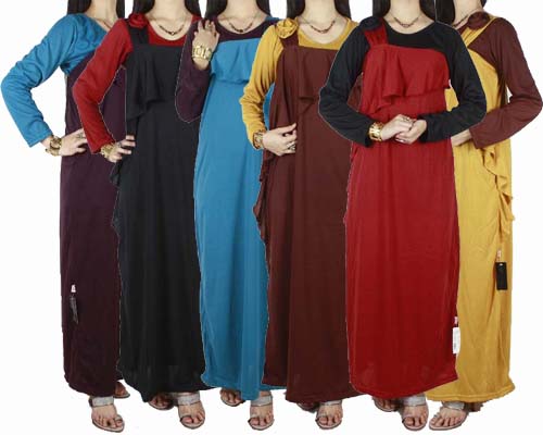 gambar gamis dengan layer