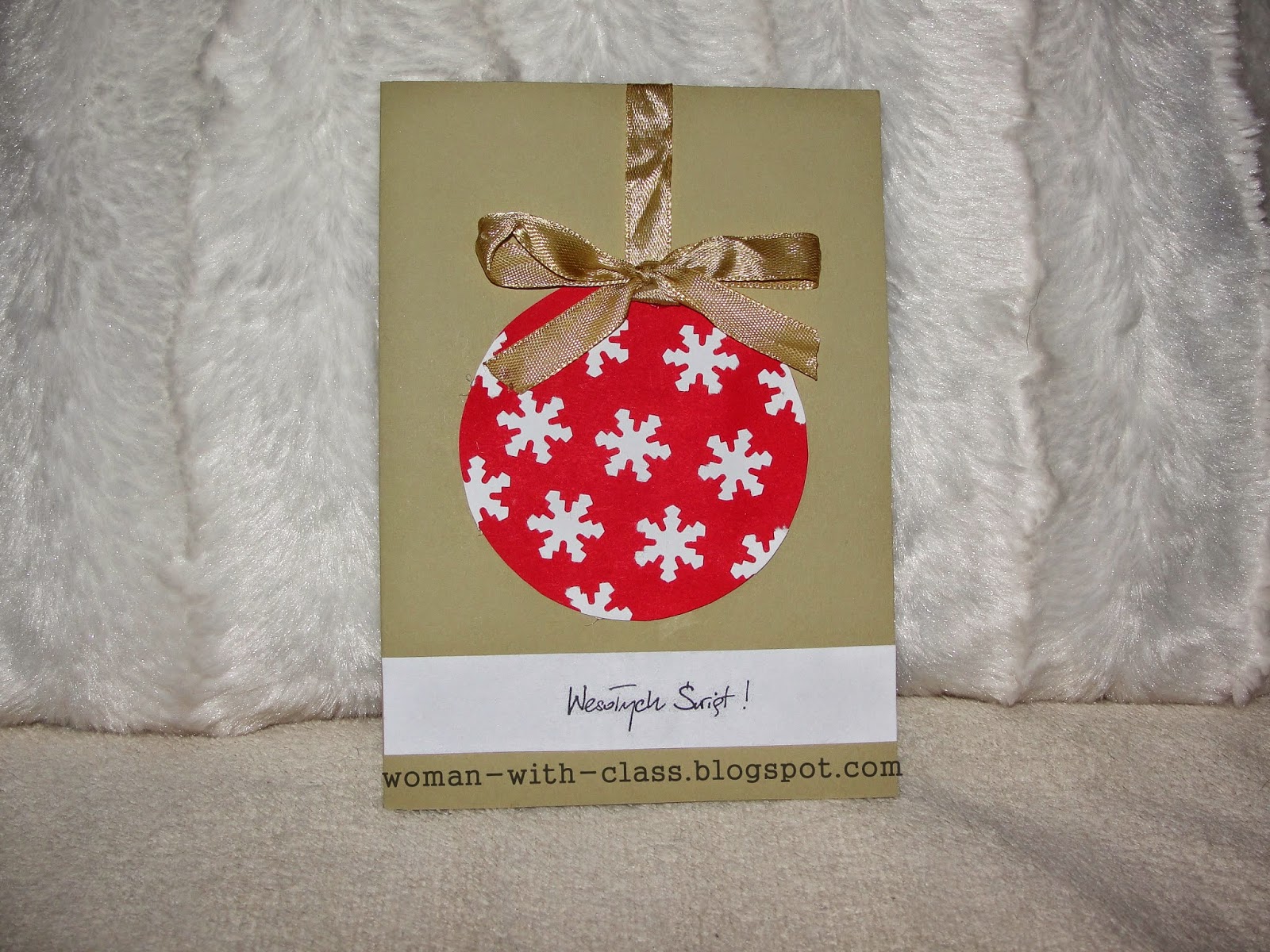Woman with class: Kartki świąteczne - Bożonarodzeniowe ręcznie robione