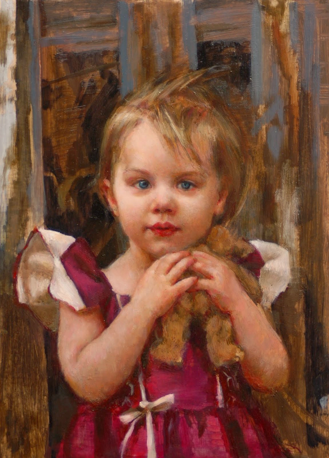 Mary Sauer Art children's oil portraits